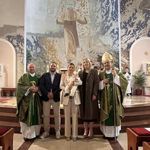 Biskup Šaško krstio peto dijete obitelji Novačić